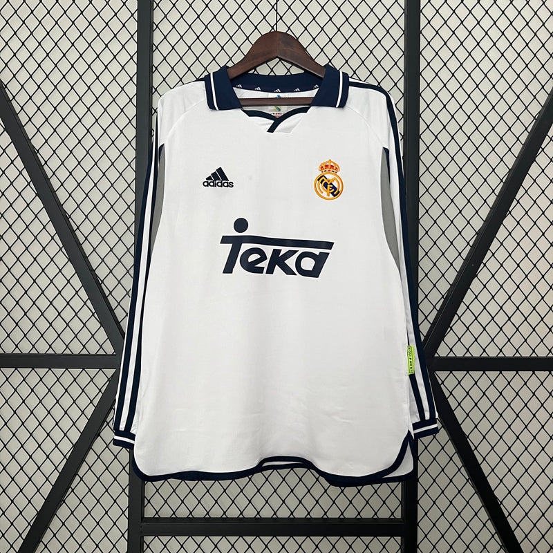 CAMISETA REAL MADRID I 00/01 HOMBRE (RETRO) MANGA LARGA